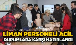 Liman personeli acil durumlara karşı hazırlandı