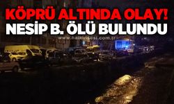 Köprü altında şüpheli ölüm