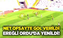 Net ofsayte gol verildi, Ereğli Ordu'da yenildi!