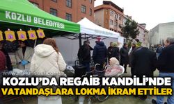 Kozlu'da Regaib Kandili'nde vatandaşlara lokma ikram ettiler