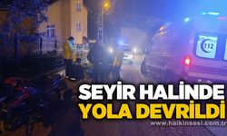 Seyir halinde yola devrildi