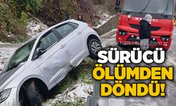 Sürücü ölümden döndü