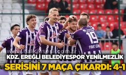 Kdz. Ereğli Belediyespor yenilmezlik serisini 7 maça çıkardı: 4-1