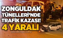 Zonguldak Tünelleri'nde trafik kazası: 4 yaralı