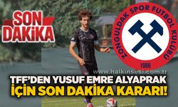 TFF’den Yusuf Emre Alyaprak için son dakika kararı!