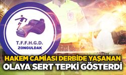 Hakem camiası derbide yaşanan olaya sert tepki gösterdi...