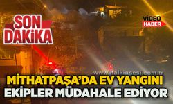 Mithatpaşa’da ev yangını: Ekipler müdahale ediyor