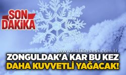 Zonguldak'a kar bu kez daha kuvvetli yağacak!
