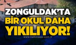 Zonguldak'ta bir okul daha yıkılıyor