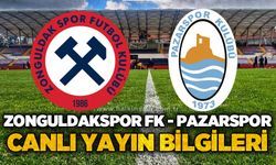 Zonguldakspor FK - Pazarspor maçı canlı yayın bilgileri