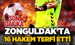 Zonguldak’ta 16 Hakem terfi etti!
