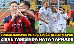 Zonguldakspor ve Kdz. Ereğli Belediyespor zirve yarışında hata yapmadı!