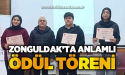 Zonguldak'ta anlamlı ödül töreni