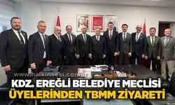 Kdz. Ereğli Belediye Meclisi üyelerinden TBMM ziyareti
