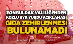 Zonguldak Valiliği’nden Kozlu KYK Yurdu açıklaması: Gıda zehirlenmesi bulunamadı