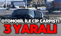 Otomobil ile cip çarpıştı: 3 yaralı