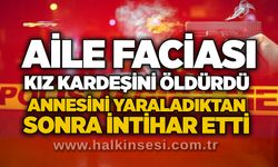Aile faciası: Kız kardeşini ö*dürdü, annesini yaraladıktan sonra i*tihar etti