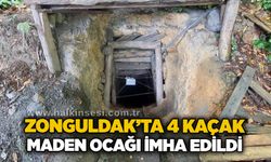 Zonguldak’ta 4 kaçak maden ocağı imha edildi
