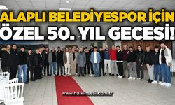 Alaplı Belediyespor için özel 50. yıl gecesi düzenledi