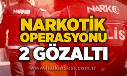 Narkotik operasyonu: 2 gözaltı