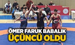 Ömer Faruk Babalık üçüncü oldu