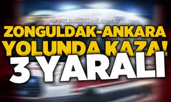 Zonguldak - Ankara yolunda kaza: 3 yaralı