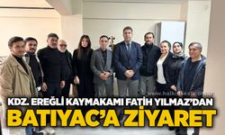 Kdz. Ereğli Kaymakamı Fatih Yılmaz’dan BATIYAC’a ziyaret
