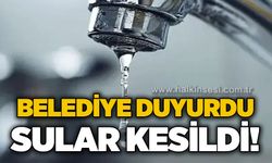 Belediyeden su kesintisi duyurusu