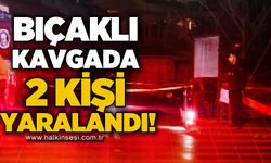 Bıçaklı kavgada 2 kişi yaralandı!