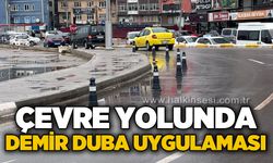 Çevre Yolu'nda demir duba uygulaması