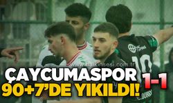 Çaycumaspor 90+7'de yıkıldı