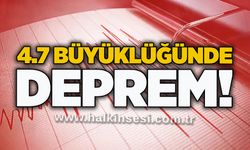 4.7 büyüklüğünde deprem!