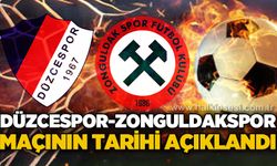 Düzcespor-Zonguldakspor maçının tarihi açıklandı!