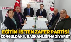 Eğitim-İş’ten Zafer Partisi Zonguldak İl Başkanlığı’na ziyaret