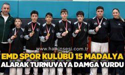 EMD Spor Kulübü 15 Madalya alarak turnuvaya damga vurdu