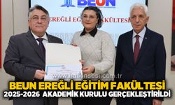 BEUN Ereğli Eğitim Fakültesi 2025-2026 Akademik Kurulu Gerçekleştirildi