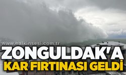 Zonguldak'a kar fırtınası geldi