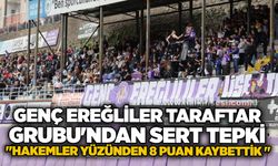 Genç Ereğliler Taraftar Grubu'ndan sert tepki "Hakemler yüzünden 8 puan kaybettik "
