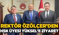 Rektör Özölçer’den HSK Üyesi Yüksel’e Ziyaret