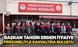 Başkan Tahsin Erdem itfaiye personeliyle kahvaltıda buluştu