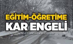 Eğitim-öğretime kar engeli