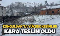 Zonguldak’ta yüksek kesimler kara teslim oldu