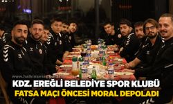 Kdz. Ereğli Belediye Spor Klubü, Fatsa maçı öncesi moral depoladı