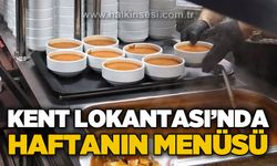 Kent Lokantası'nda haftanın menüsü