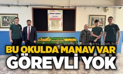 Bu okulda manav var, görevli yok