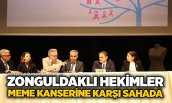 Zonguldaklı hekimler meme kanserine karşı sahada