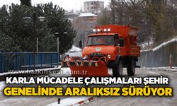 Karla mücadele çalışmaları şehir genelinde aralıksız sürüyor