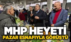 MHP heyeti pazar esnafıyla görüştü