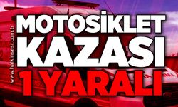 Motosiklet kazası: 1 yaralı