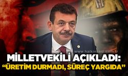 Milletvekili açıkladı: “Üretim durmadı, süreç yargıda”